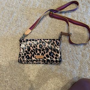 Consuls Up town cross body blue jag $120.00